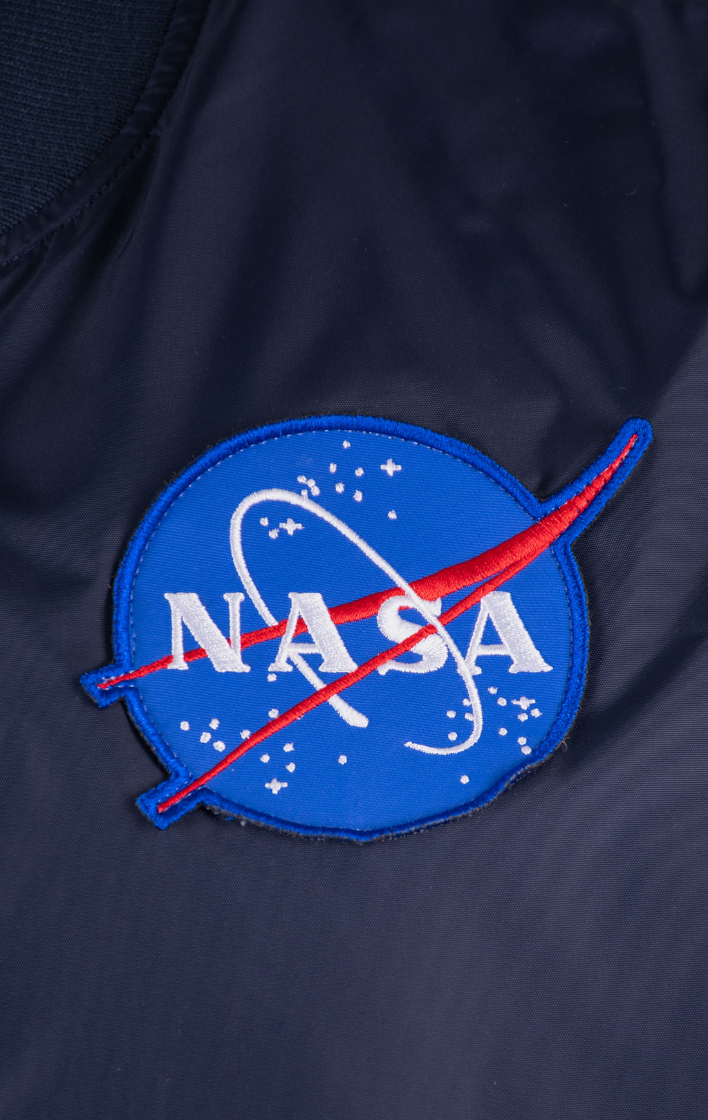 Ветровка-бомбер ALPHA INDUSTRIES MA-1 TT NASA REVERSIBLE II rep. blue 
