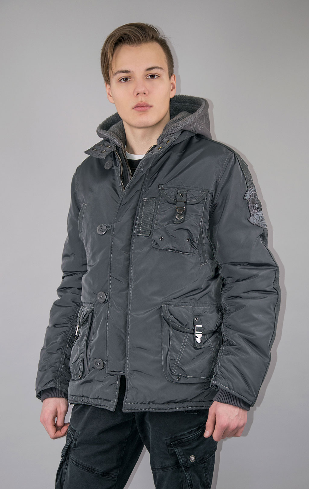 Куртка ALPHA INDUSTRIES COBBS-II dark gun metal 