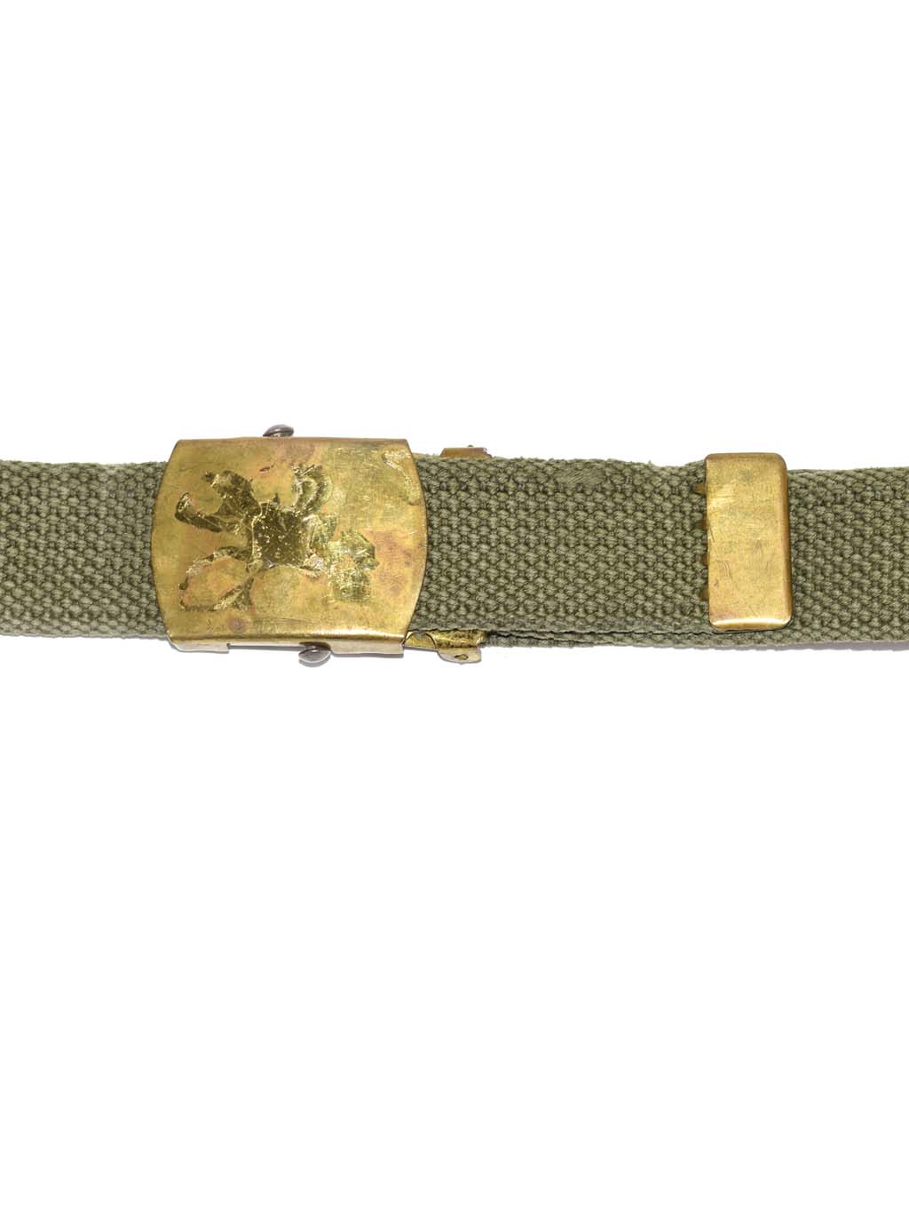 Ремень брючный брезент gold buckle olive б/у Голландия