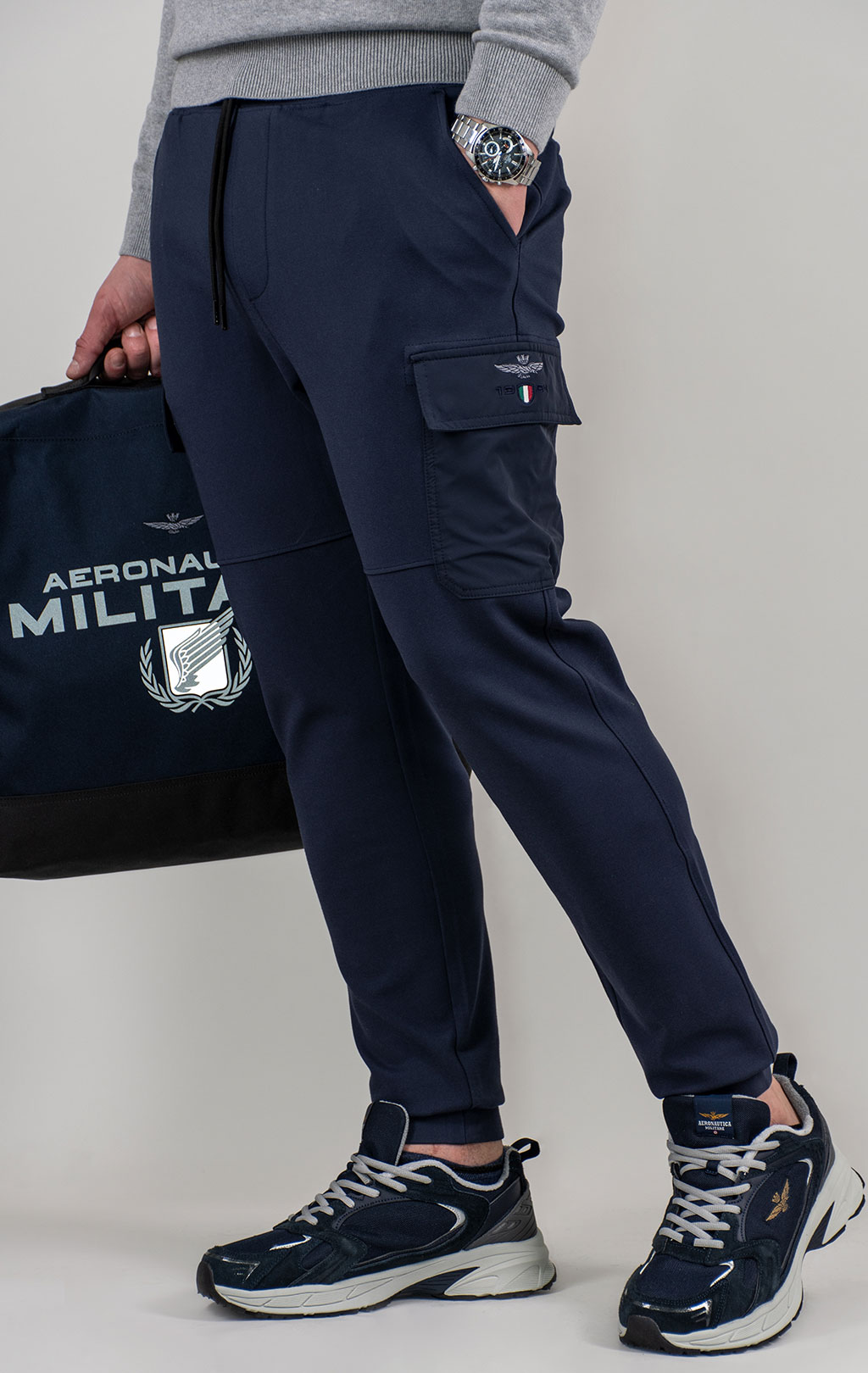 Брюки спортивные AERONAUTICA MILITARE SS 25/BD blue navy (PF 964) 