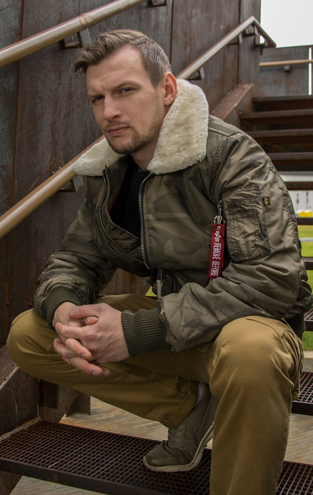 Куртка-пилот ALPHA INDUSTRIES INJECTOR-III olive camo 