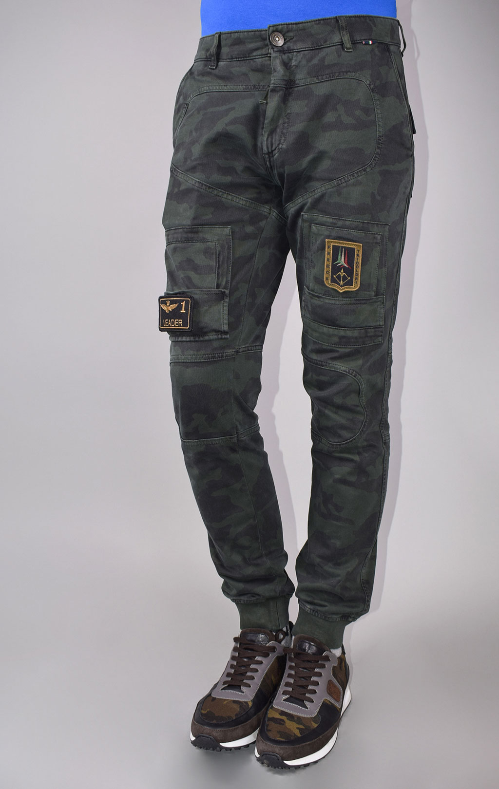 Брюки-карго AERONAUTICA MILITARE SS 20/AL camouflage AM23 (PF 743) 