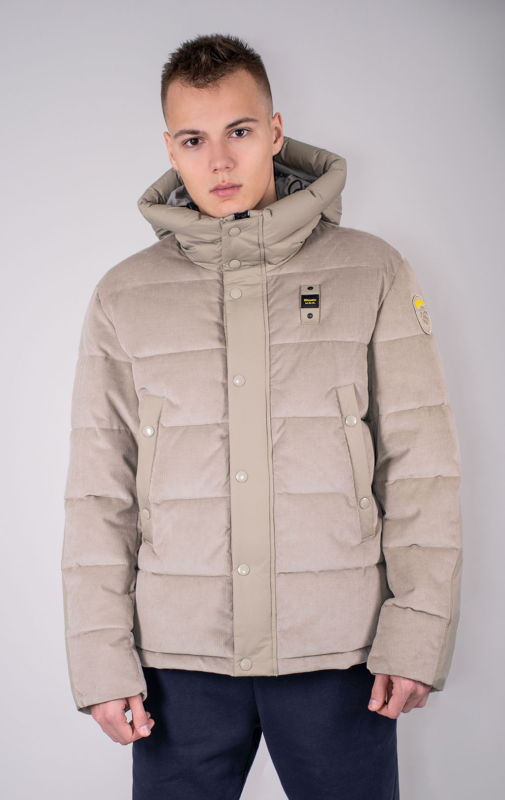 Куртка-пуховик BLAUER FARGO вельвет FW 24/25 beige 301 (CO2115) 