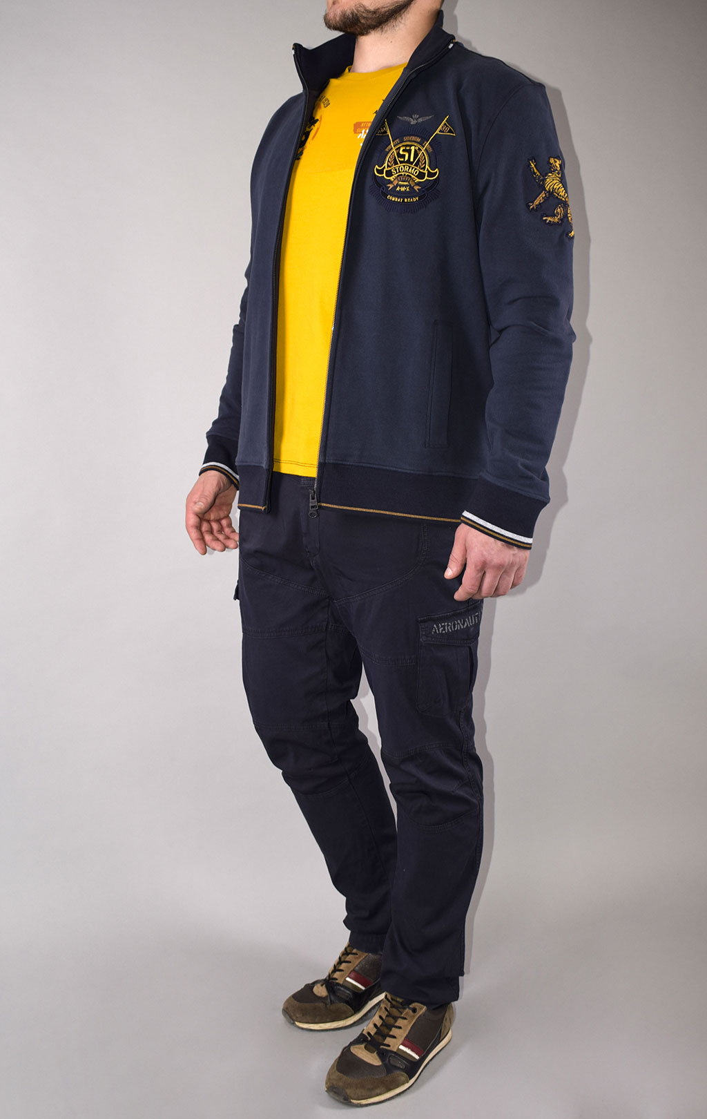 Толстовка AERONAUTICA MILITARE FW 20/21/TR blue navy (FE 1525) 