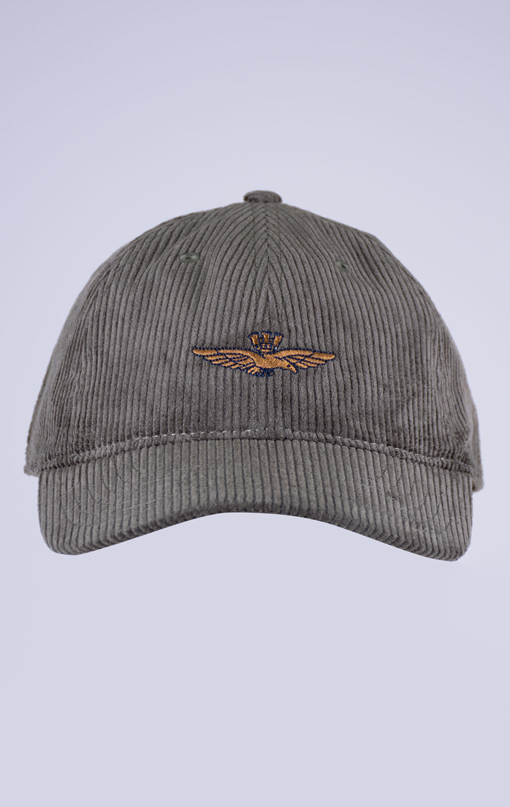 Бейсболка AERONAUTICA MILITARE вельвет FW 26/27/CN field green (HA 1262) 