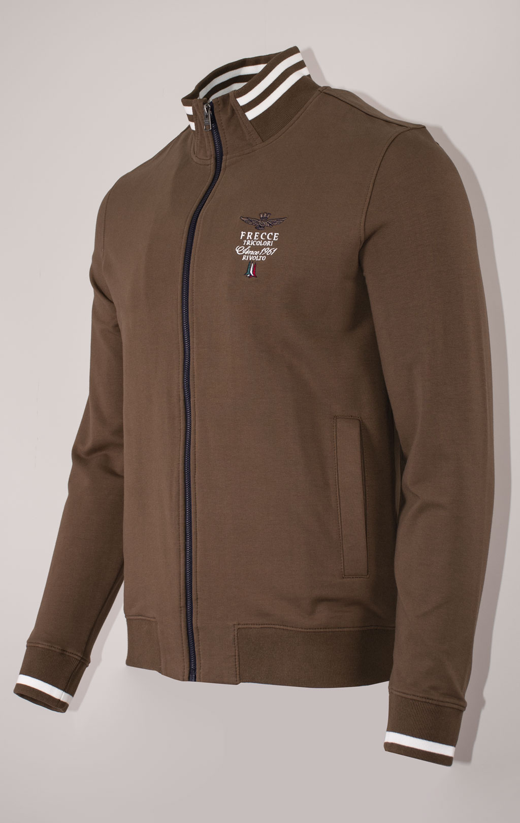 Олимпийка AERONAUTICA MILITARE SS 24 m/BD chocolate (FE 1756) 