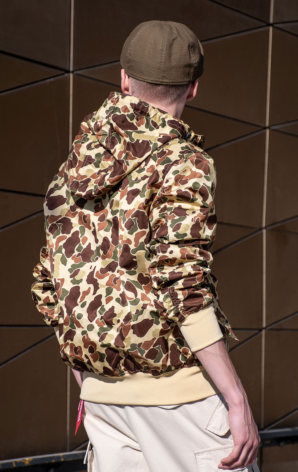 Ветровка ALPHA INDUSTRIES HOODED GEN-II FLIGHT JACKET L-2B SS 24 m green frogskin camo 