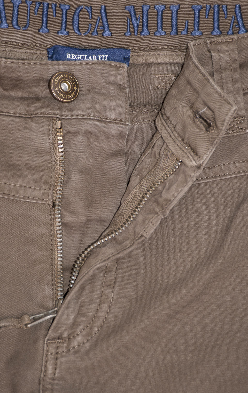 Брюки-карго AERONAUTICA MILITARE ANTI-G плотные FW 24/25/AL light mud (PA 1557) 