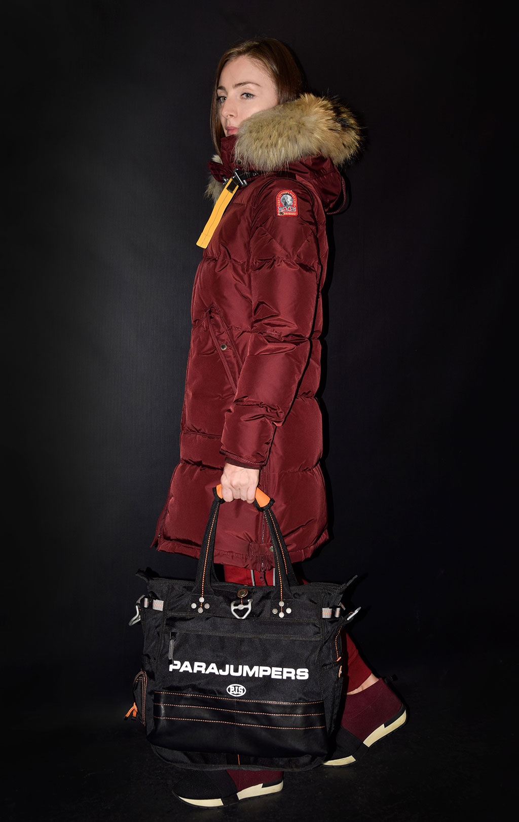 Женская куртка-пуховик PARAJUMPERS LONG BEAR burgundy 
