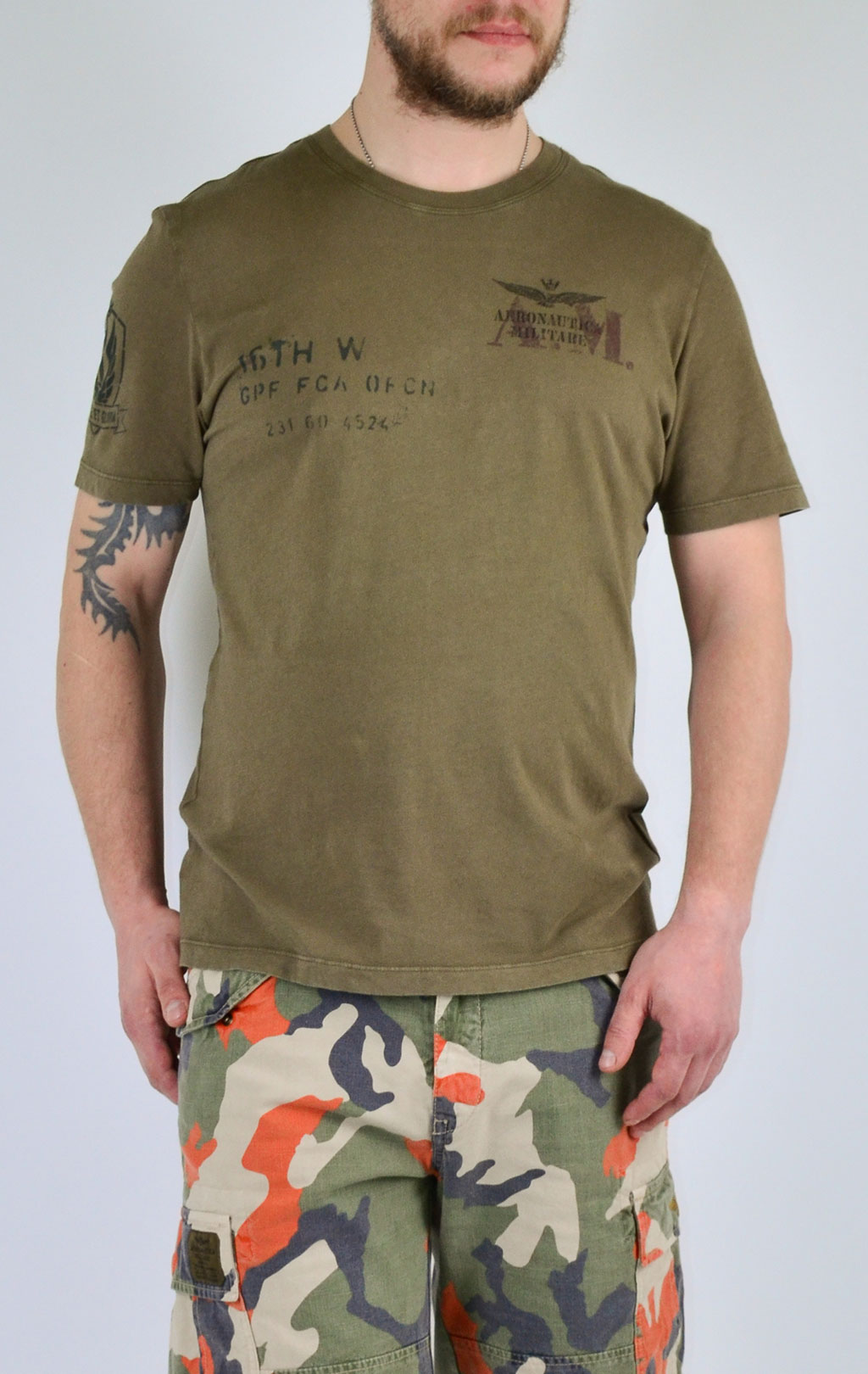 Футболка AERONAUTICA MILITARE dark olive (TS 1514) 