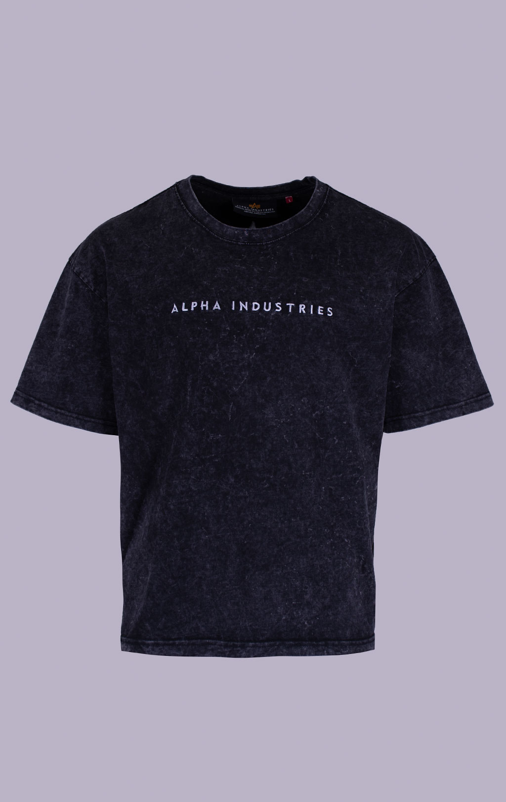 Футболка ALPHA INDUSTRIES ACID LOGO T black 