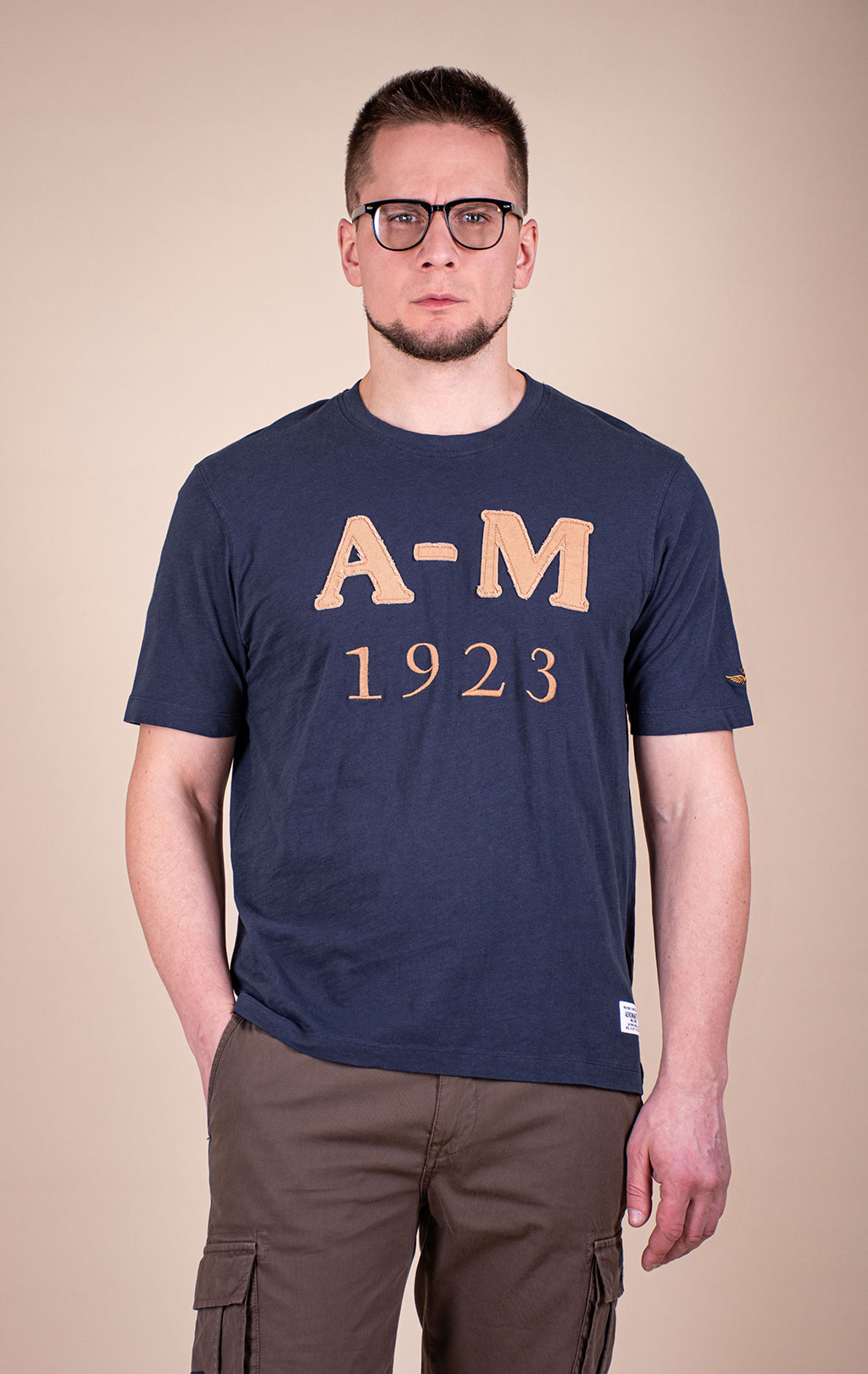 Футболка AERONAUTICA MILITARE big size SS 26/BD blue navy (TS 2526) 