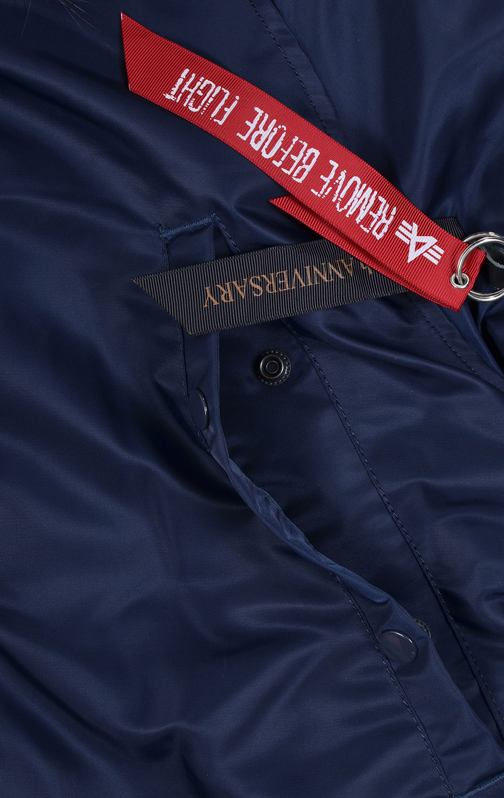 Аляска ALPHA INDUSTRIES CLASSIC N-3B натур. мех rep. blue 