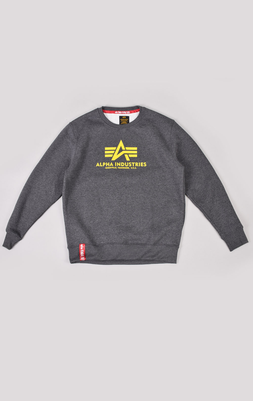 Свитшот ALPHA INDUSTRIES BASIC SWEATER charcoal heather 