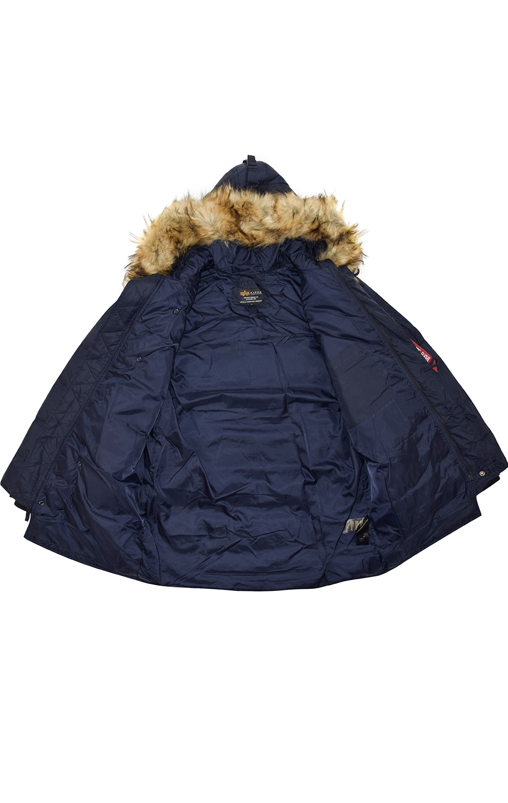 Аляска-пуховик ALPHA INDUSTRIES PUFFER N-3B rep. blue 