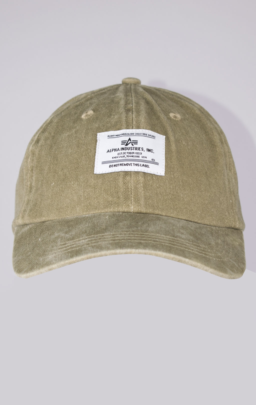 Бейсболка ALPHA INDUSTRIES BATTLEWASH CAP FW 23/24 olive 