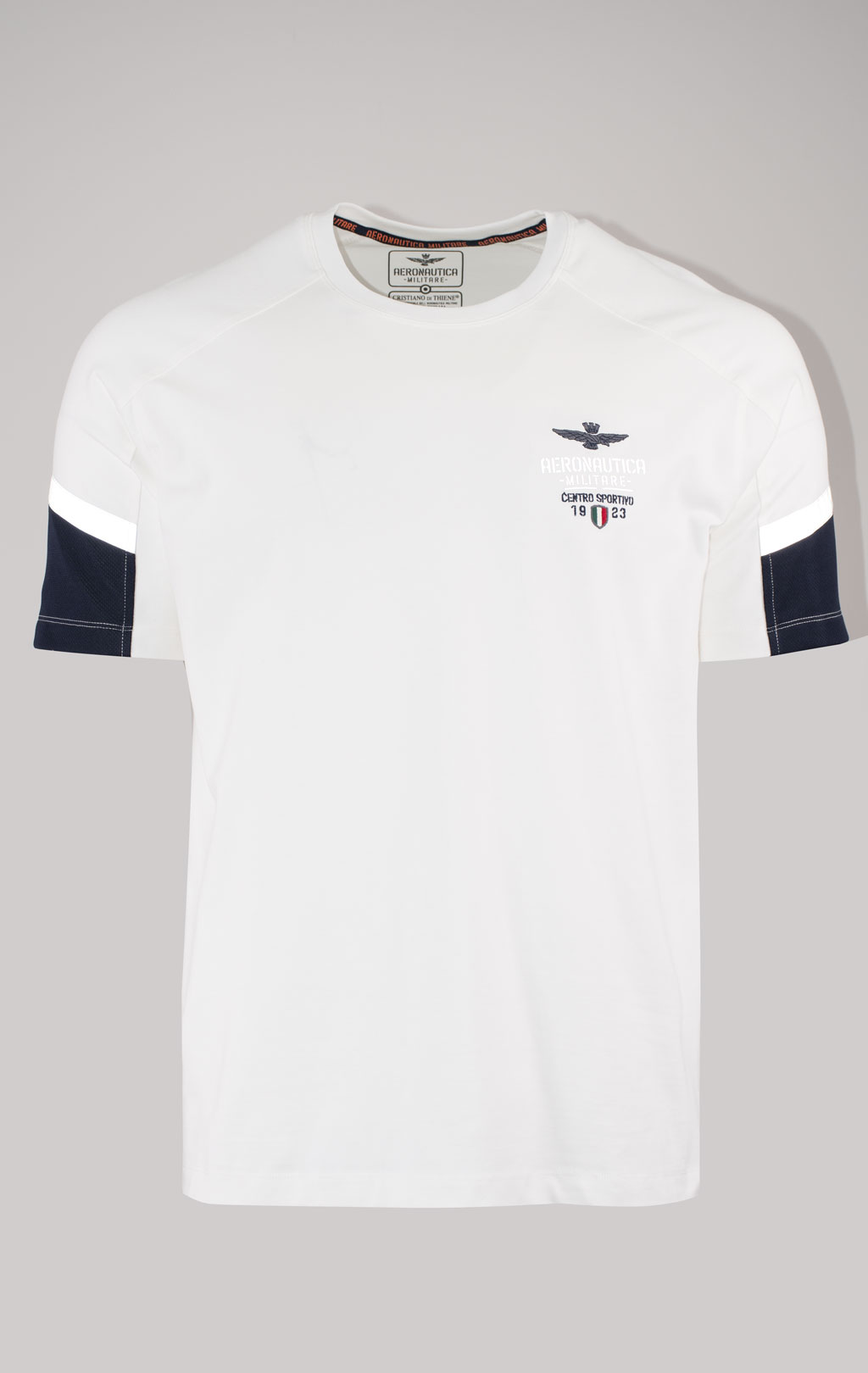 Футболка AERONAUTICA MILITARE SS 24/TR off white (TS 2206) 