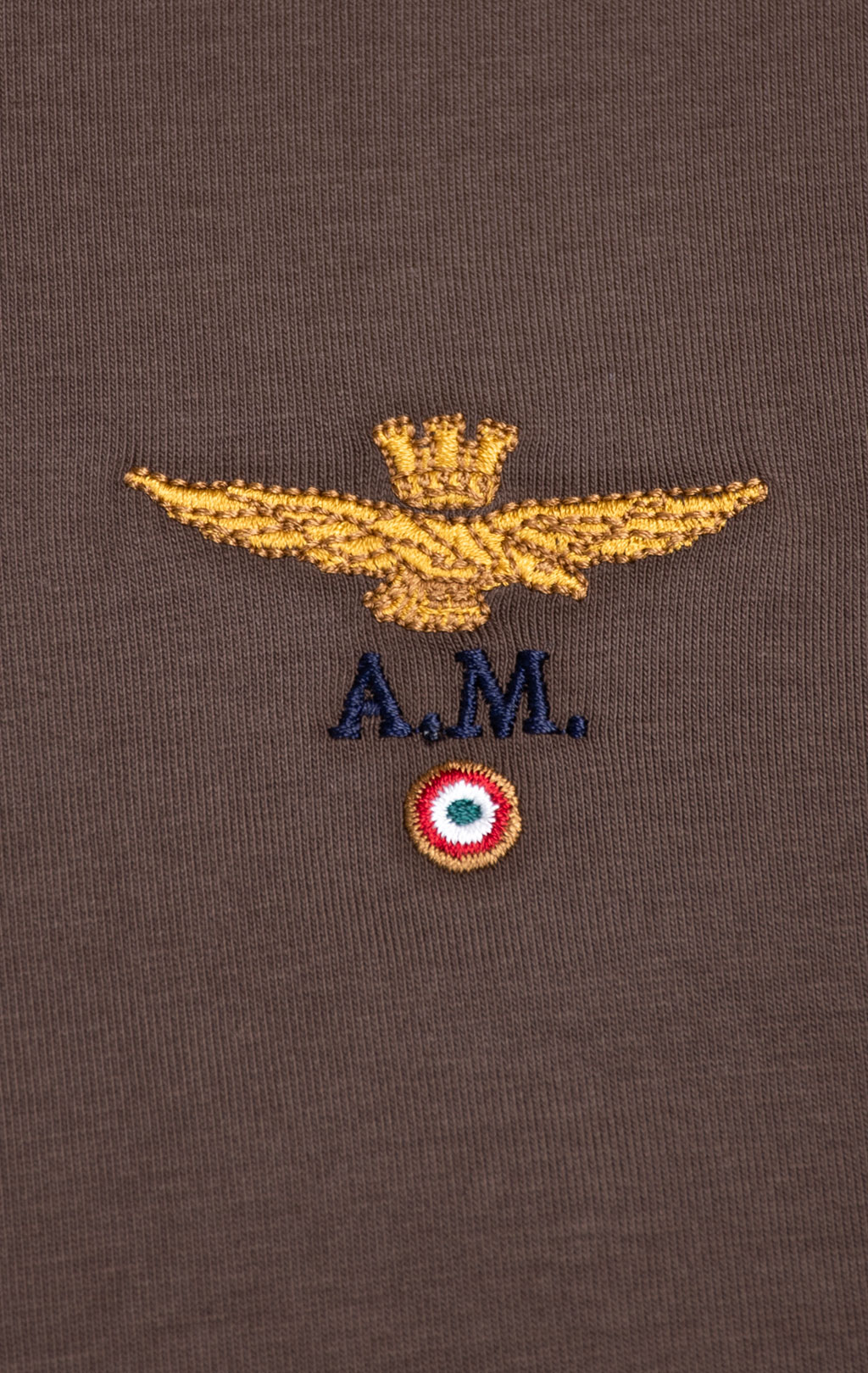Футболка AERONAUTICA MILITARE SS 26/TR chestnut brown (TS 1580) 