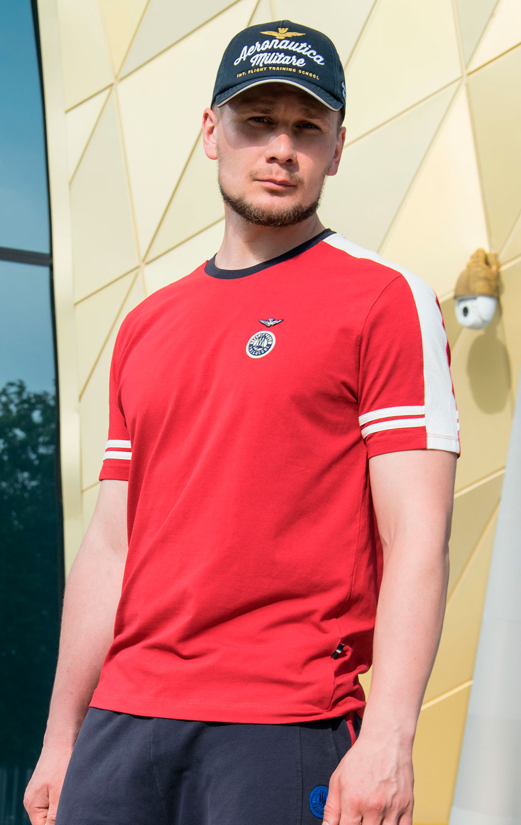 Футболка AERONAUTICA MILITARE SS 20 rosso (TS 1700)