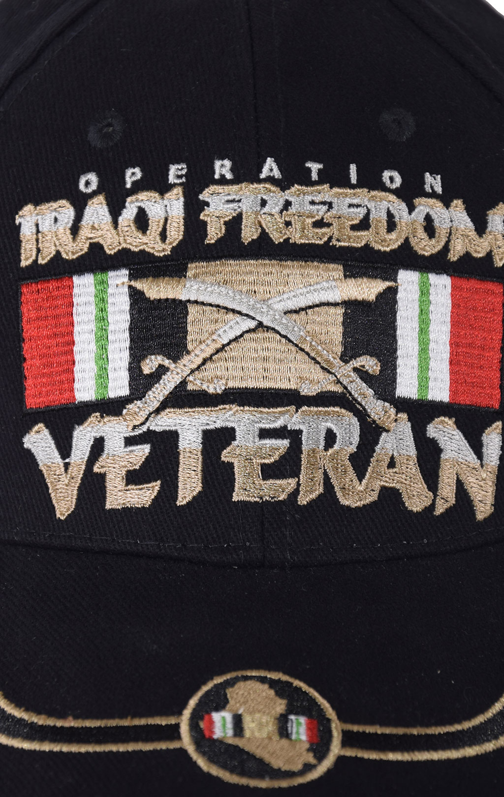 Бейсболка EC OPERATION IRAQ FREEDOM VETERAN black (5680) 