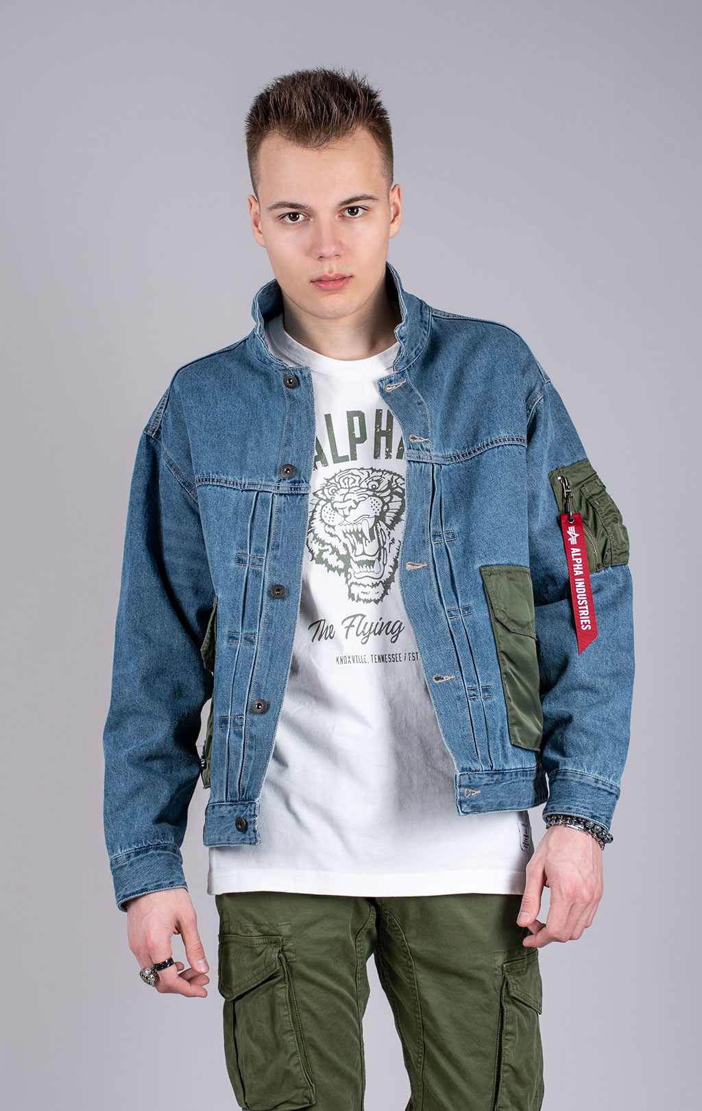 Ветровка ALPHA INDUSTRIES DENIM JACKET SS 25 m replica blue 