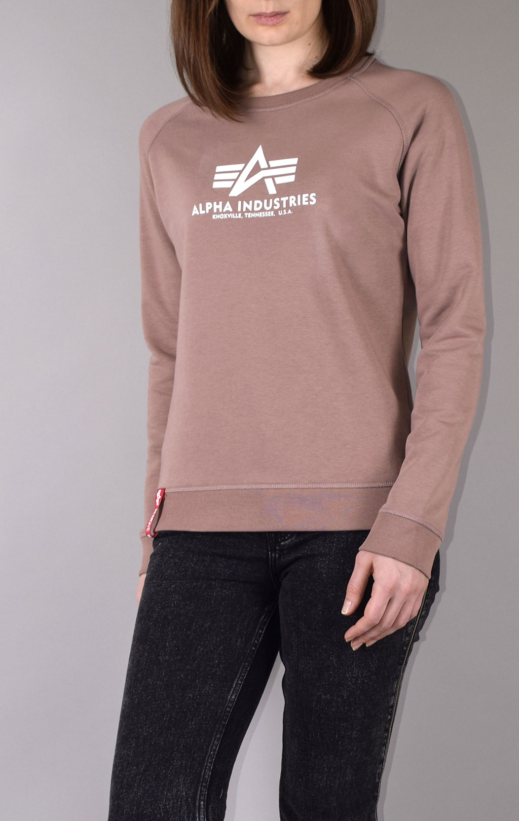 Женский свитшот ALPHA INDUSTRIES NEW BASIC SWEATER mauve 