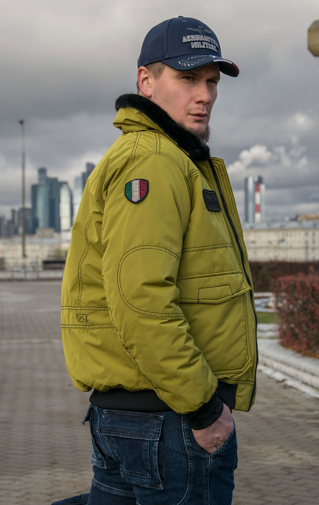 Куртка-пилот AERONAUTICA MILITARE FW 21/22 m/BD cedro (AB 1978) 