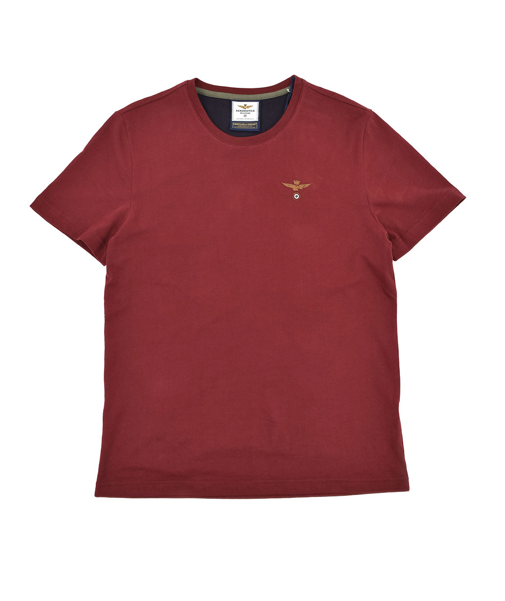 Футболка AERONAUTICA MILITARE FW 19/20 rosso scuro (TS 1343) 