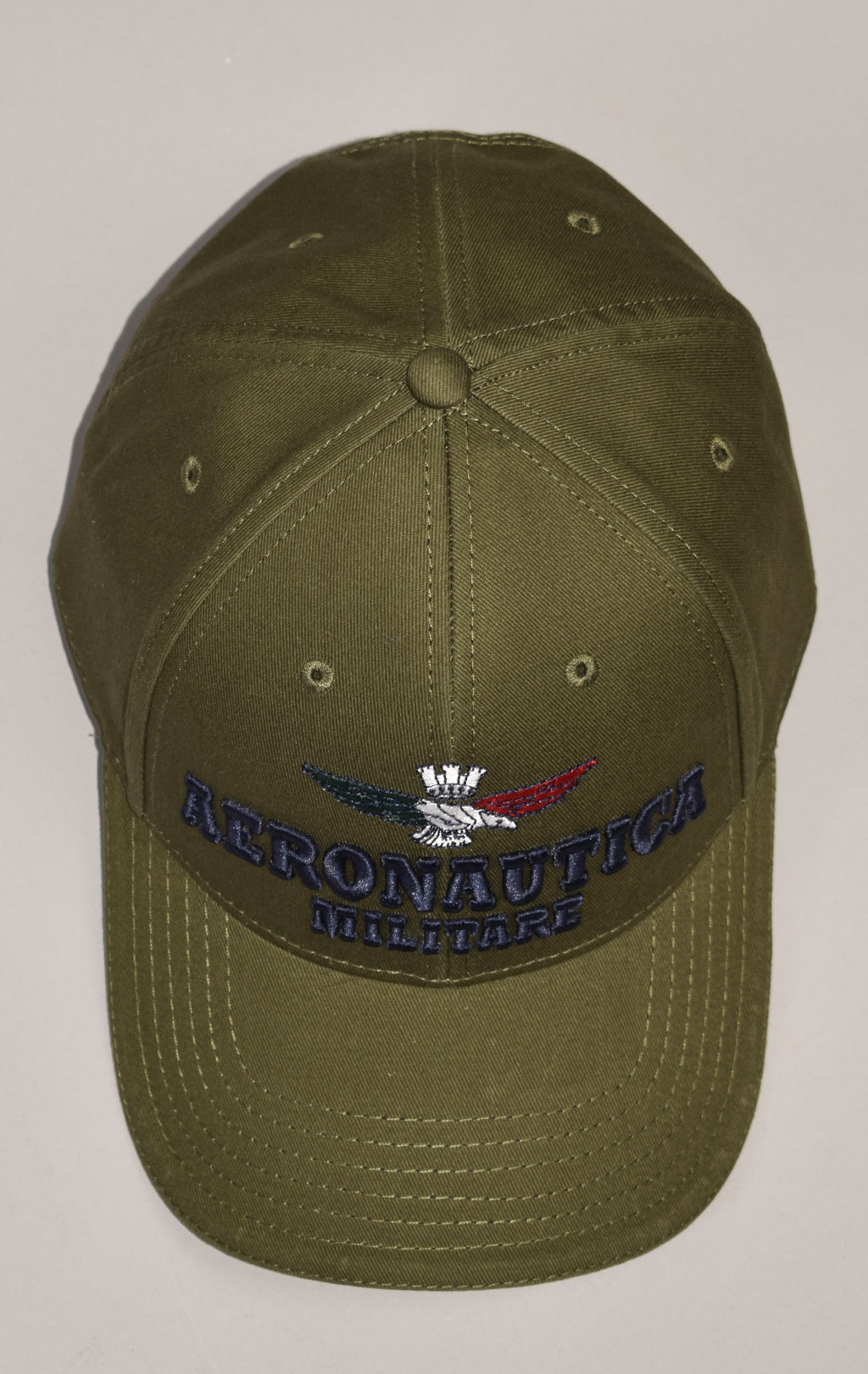Бейсболка AERONAUTICA MILITARE SS 23/CN verde militare (HA 1136)