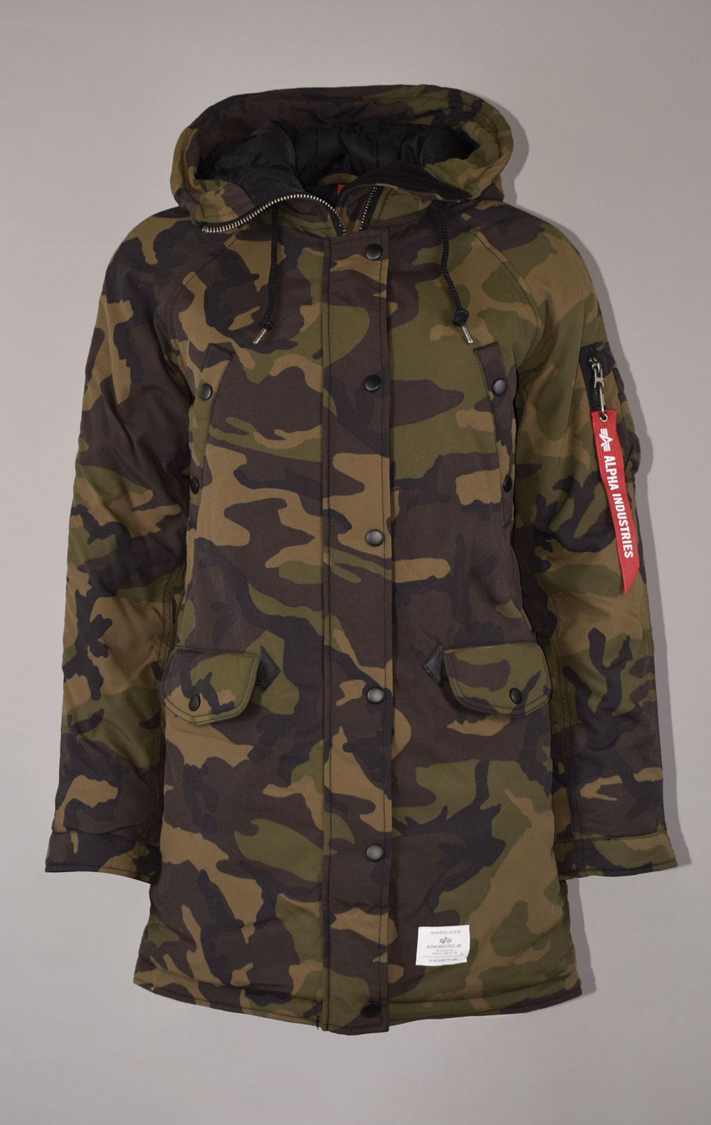 Женская аляска ALPHA INDUSTRIES ALTITUDE MOD PARKA N-3B FW 22/23 m dark woodland camo 