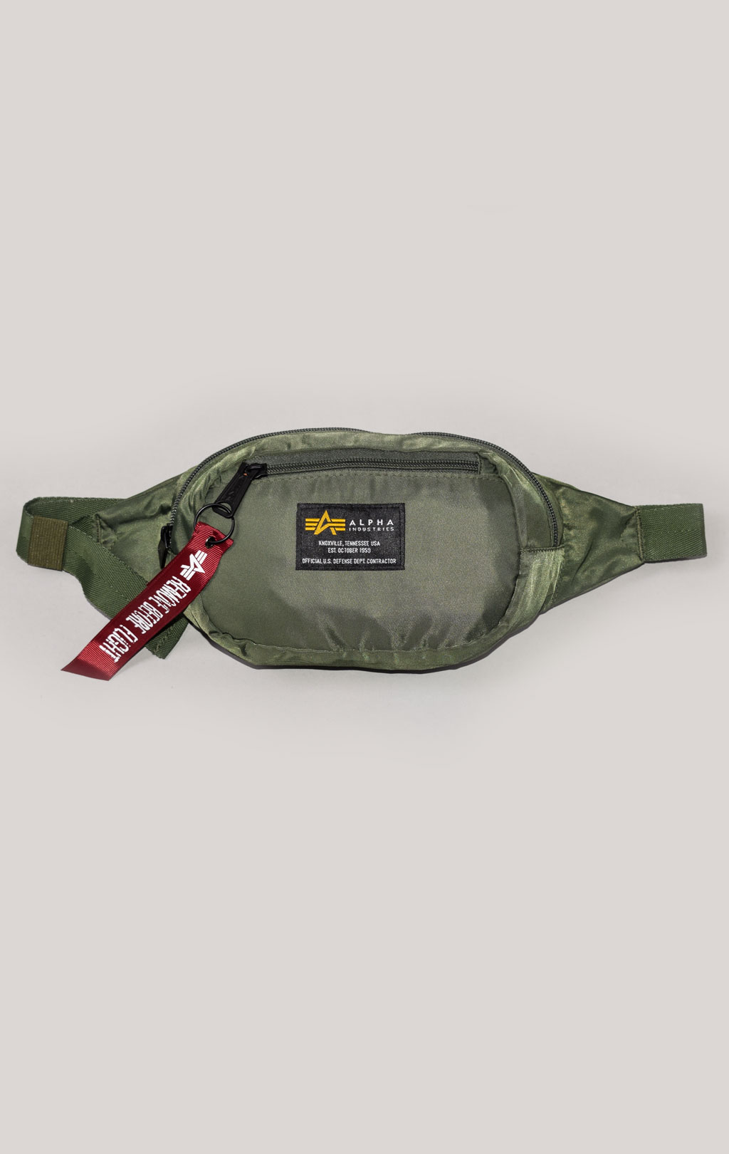 Сумка поясная ALPHA INDUSTRIES CREW WAIST BAG sage green 