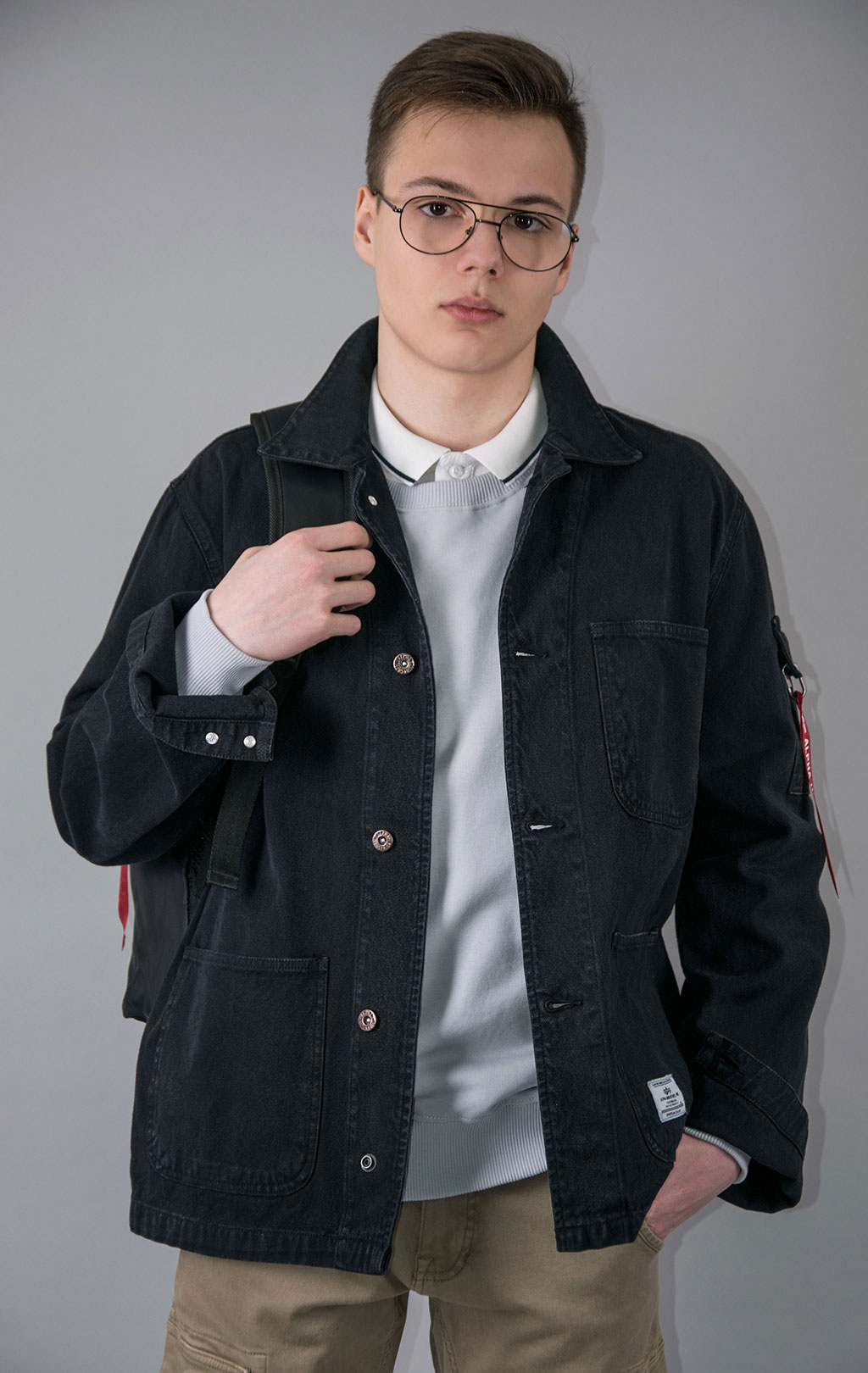 Ветровка ALPHA INDUSTRIES UTILITY CHORE COAT N-3 SS 23 m black 