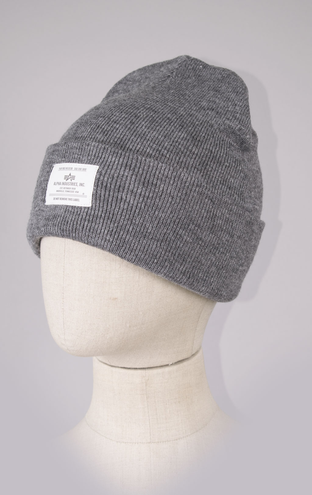 Шапка ALPHA INDUSTRIES ESSENTIAL BEANIE FW 23/24 medium charcoal heather 