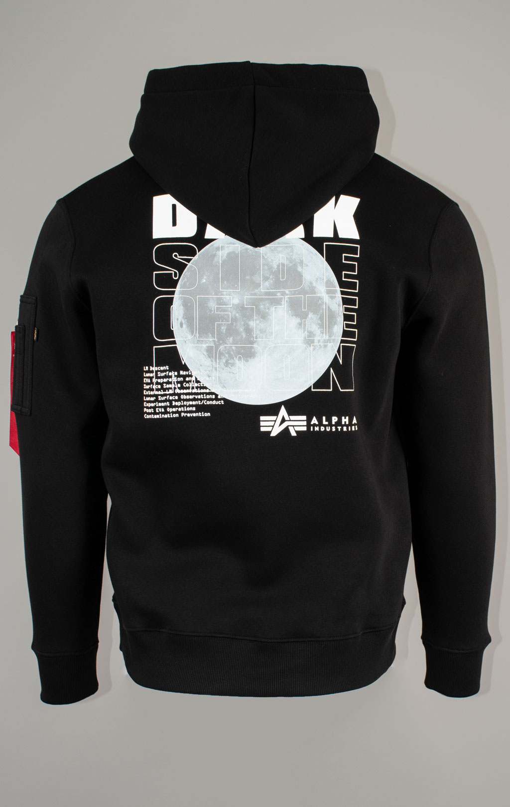 Толстовка ALPHA INDUSTRIES DARK SIDE HOODY black/reflective 