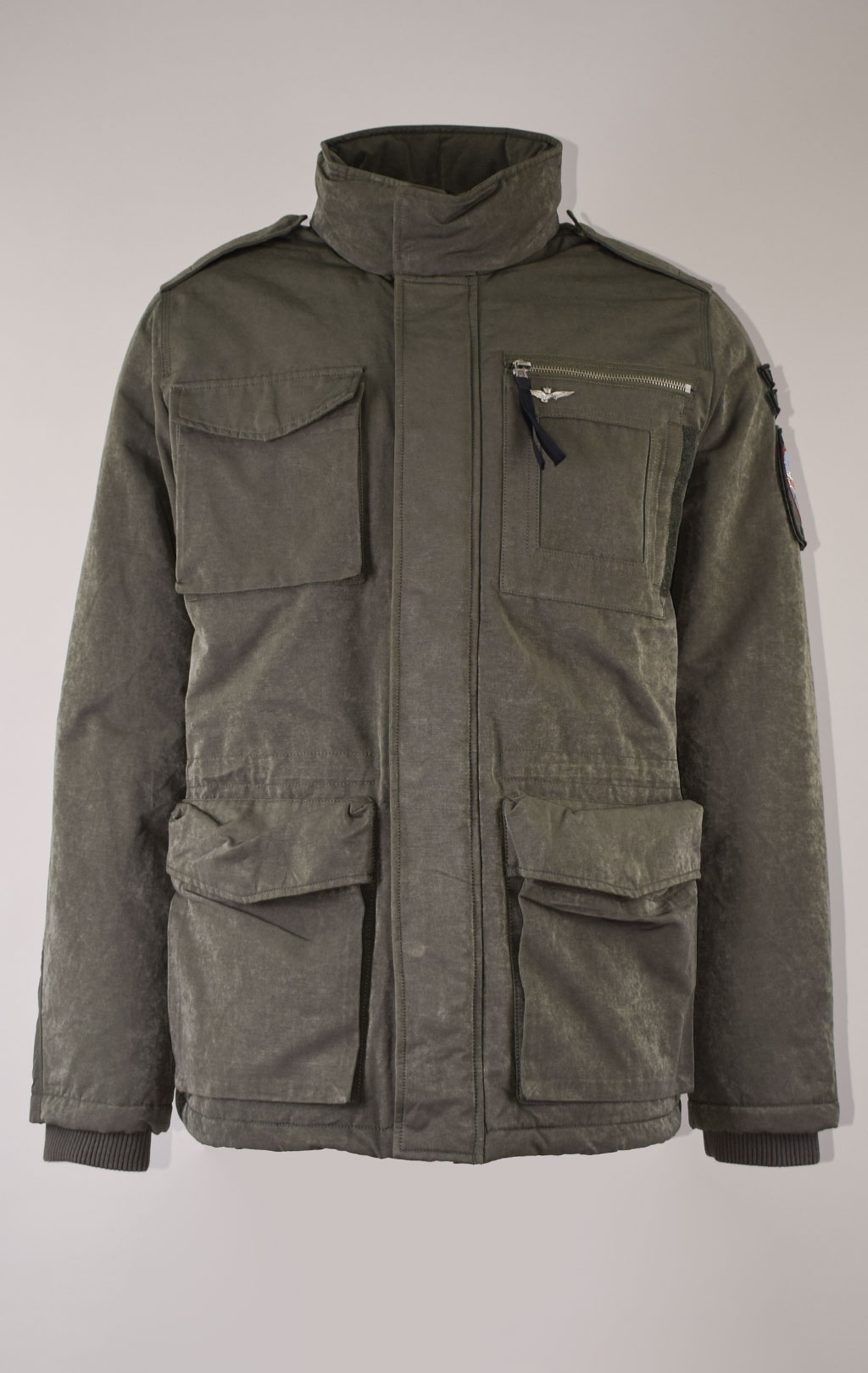 Куртка AERONAUTICA MILITARE big size FW 23/24 m/CN dark green (AB 2112) 