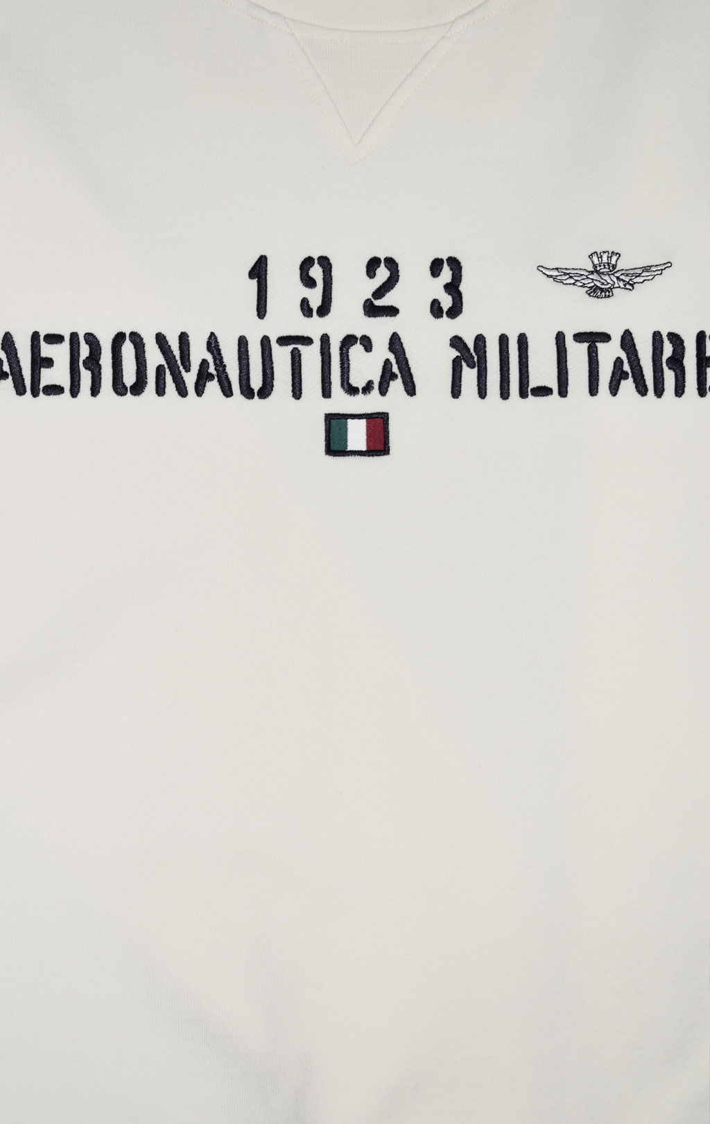 Свитшот AERONAUTICA MILITARE SS 23/TR bianco panna (FE 1746) 