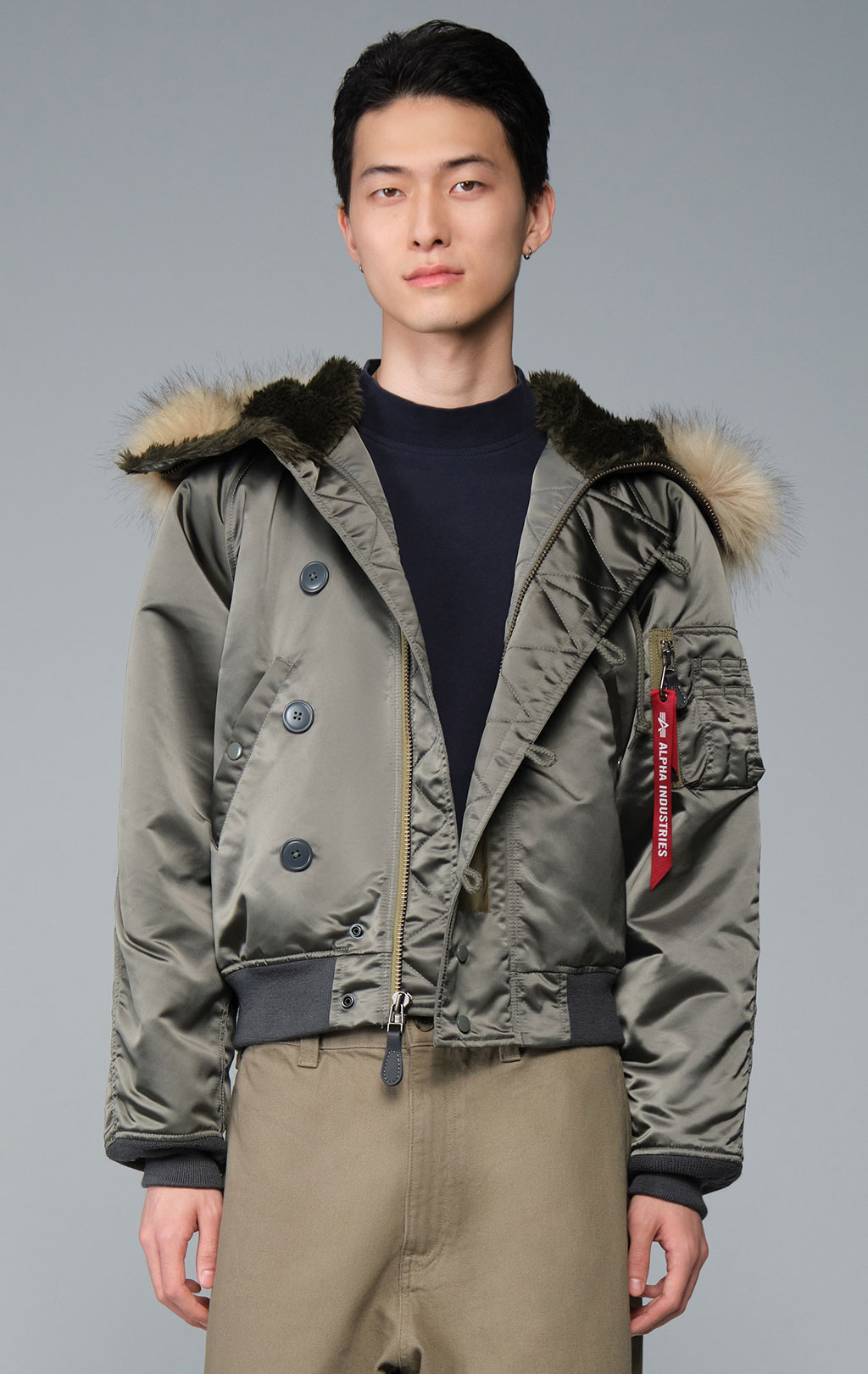 Аляска короткая ALPHA INDUSTRIES N-2B HERITAGE FIT PARKA (1950s VERSION) FW 26/27 field gray 