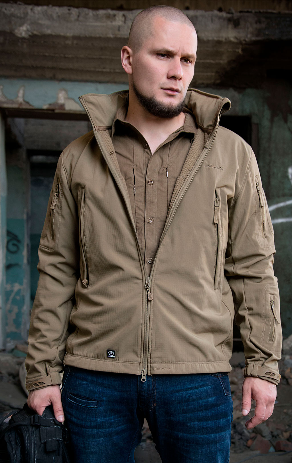 Куртка тактическая softshell Pentagon мембрана ARTAXES Soft Shell coyote 08011 