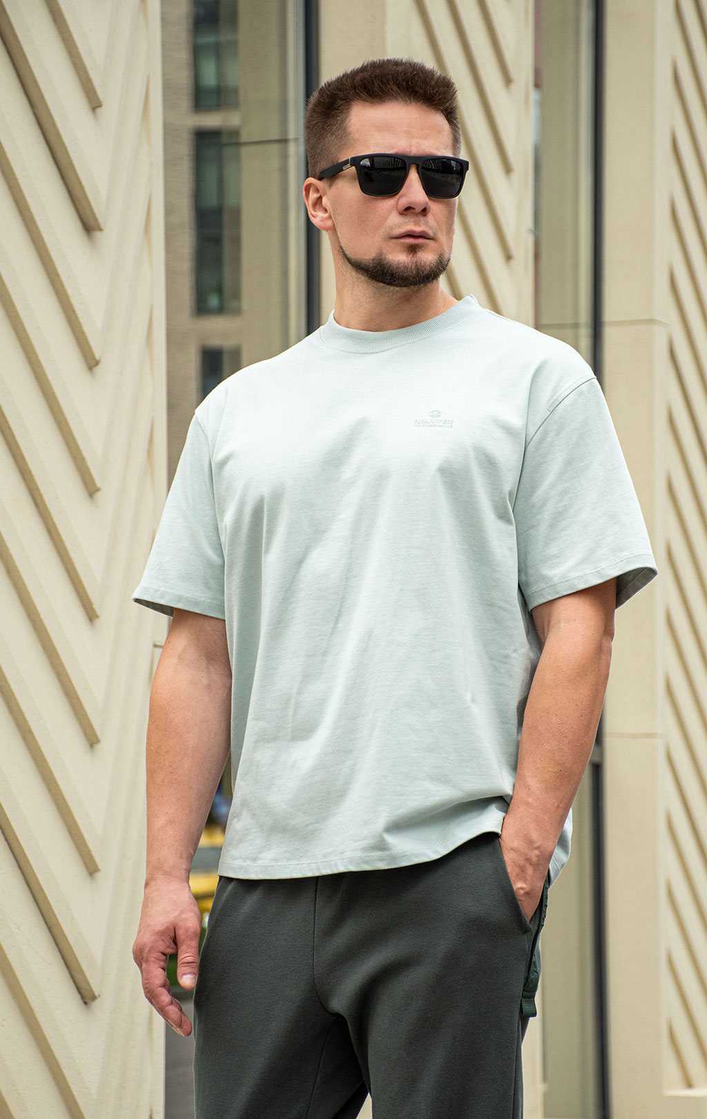 Футболка PARAJUMPERS REG TEE плотная SS 26 fresh grey 
