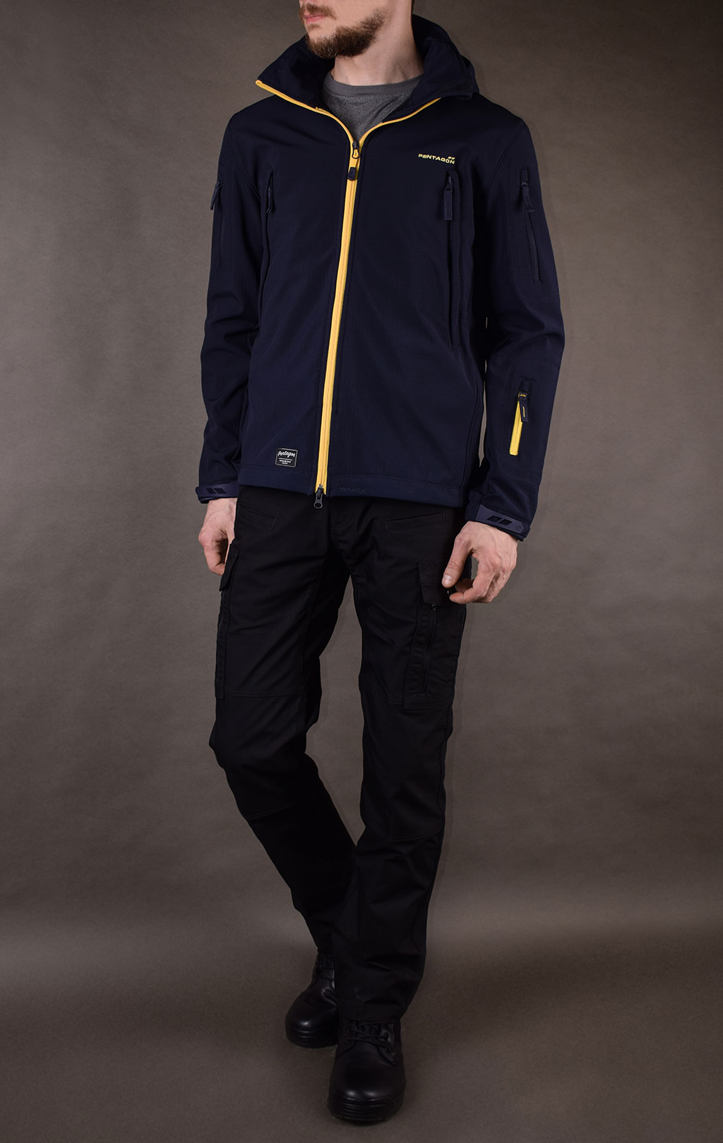 Куртка тактическая softshell Pentagon мембрана ARTAXES ESCAPE Soft Shell navy blue 08035 