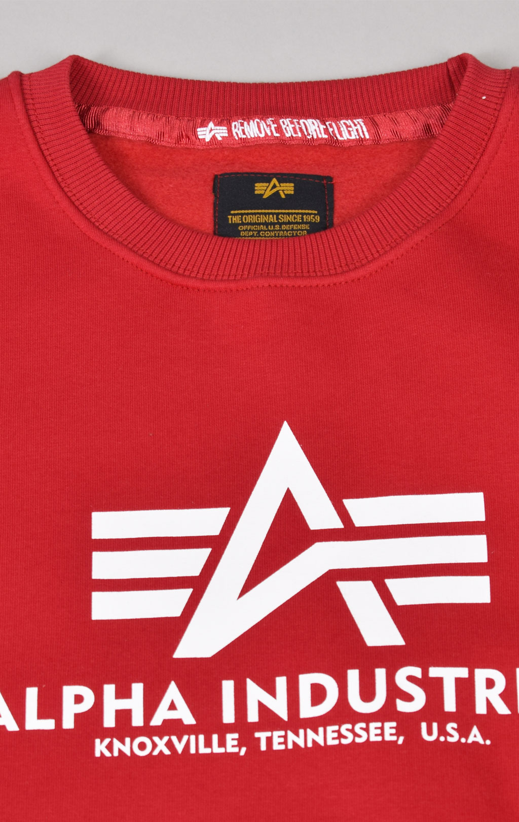 Свитшот ALPHA INDUSTRIES BASIC SWEATER speed red 