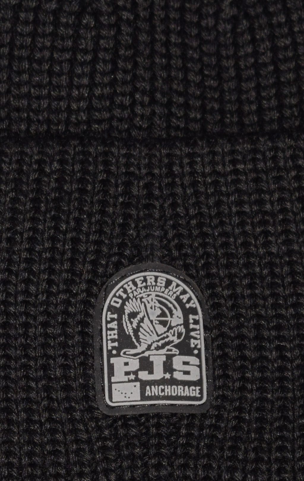 Шапка вязаная PARAJUMPERS PLAIN BEANIE FW 23/24 black 