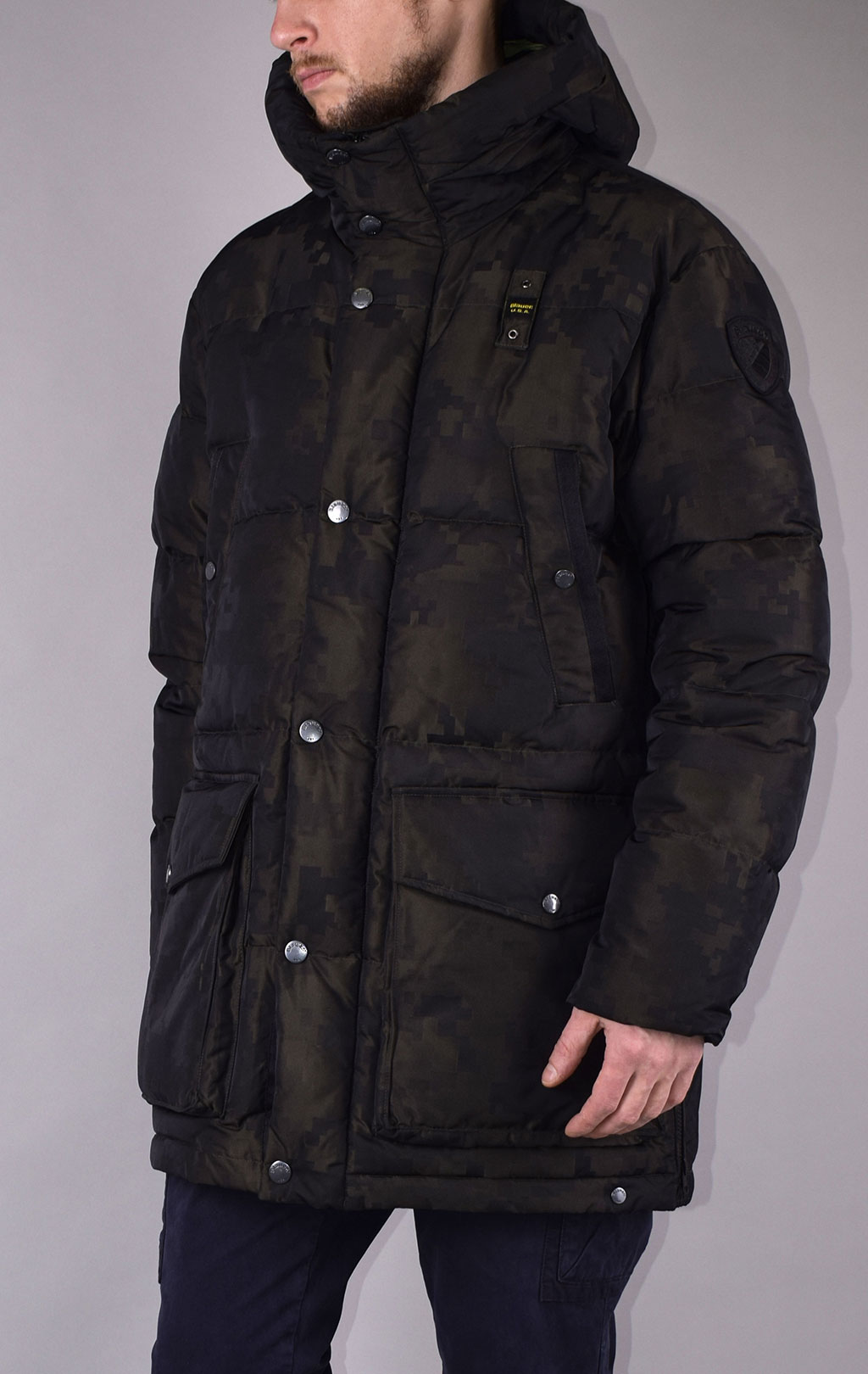 Куртка-пуховик BLAUER BLOUSON FW 19/20 camo (005498) 