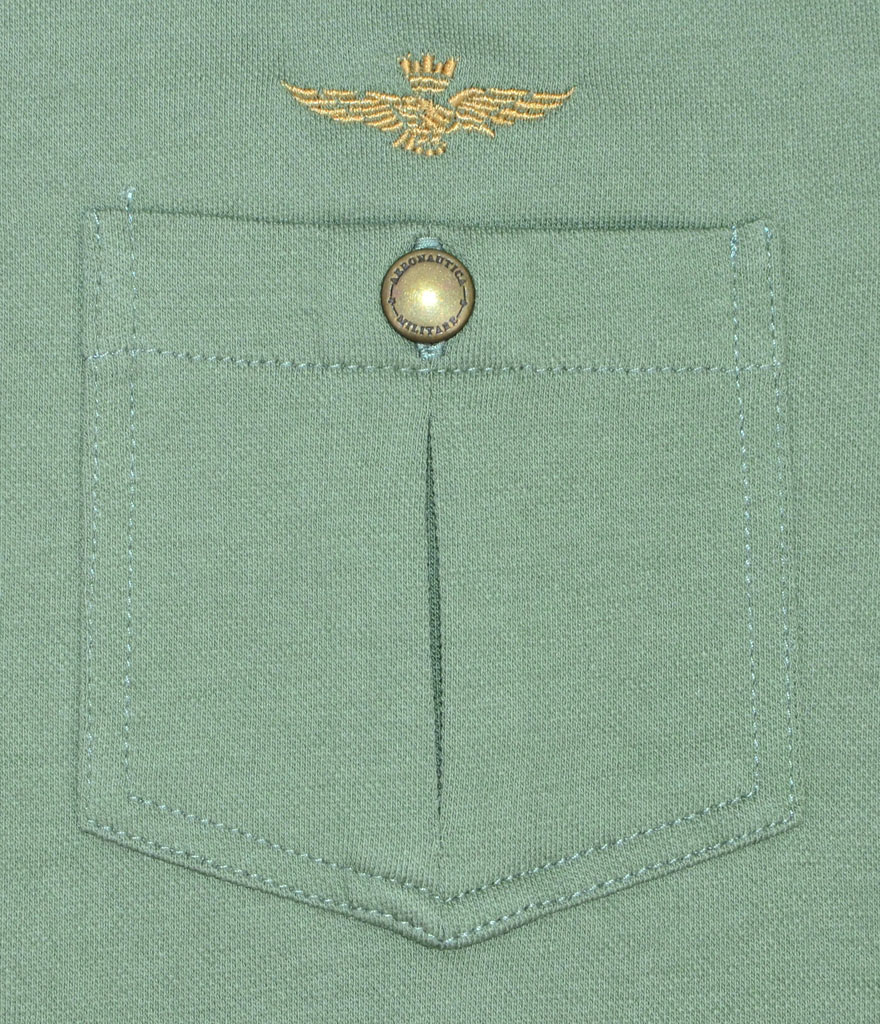 Женская футболка-поло AERONAUTICA MILITARE verde militare (PO 1224) 