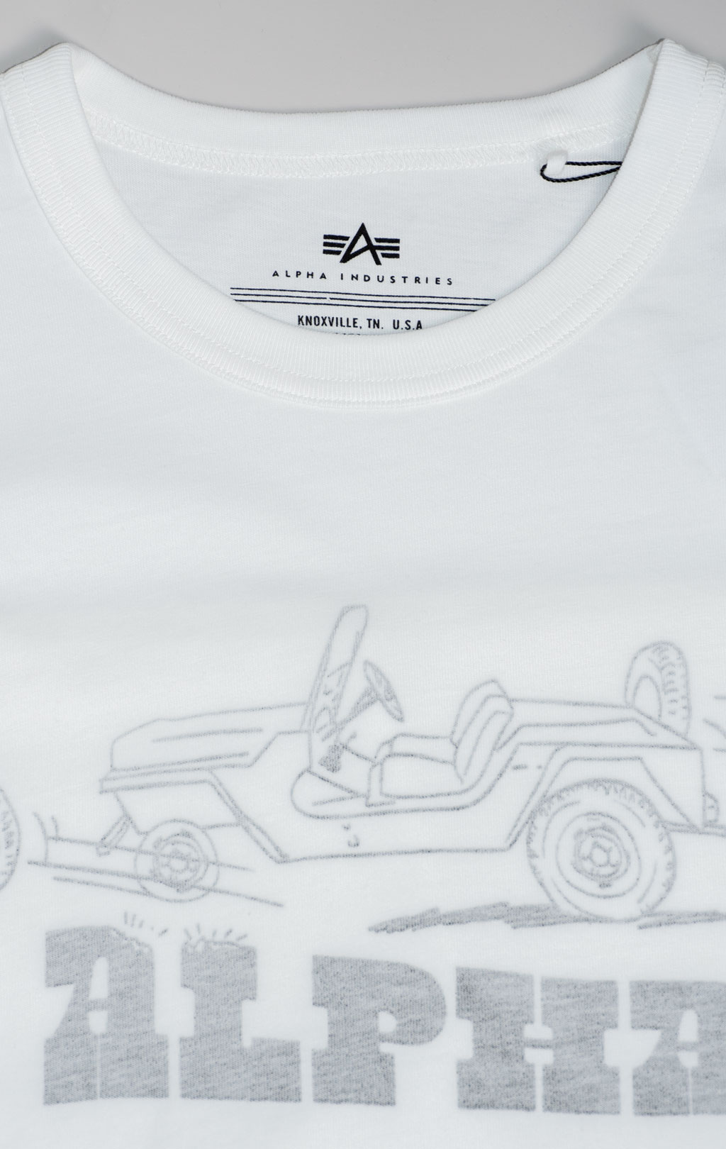 Футболка ALPHA INDUSTRIES 1940s GP JEEP TEE SS 25 m white 