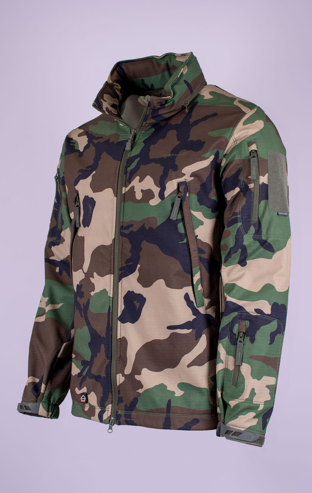 Куртка тактическая softshell Pentagon мембрана ARTAXES Soft Shell camo woodland 08011 