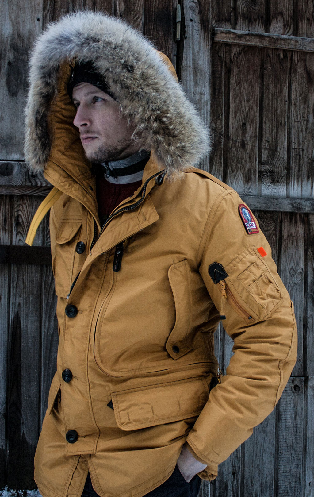 Аляска-пуховик PARAJUMPERS KODIAK safron 