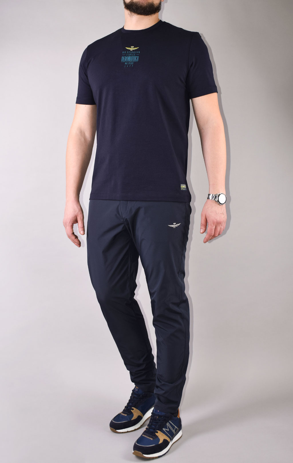 Футболка AERONAUTICA MILITARE big size SS 22/TR dark navy (TS 1931) 