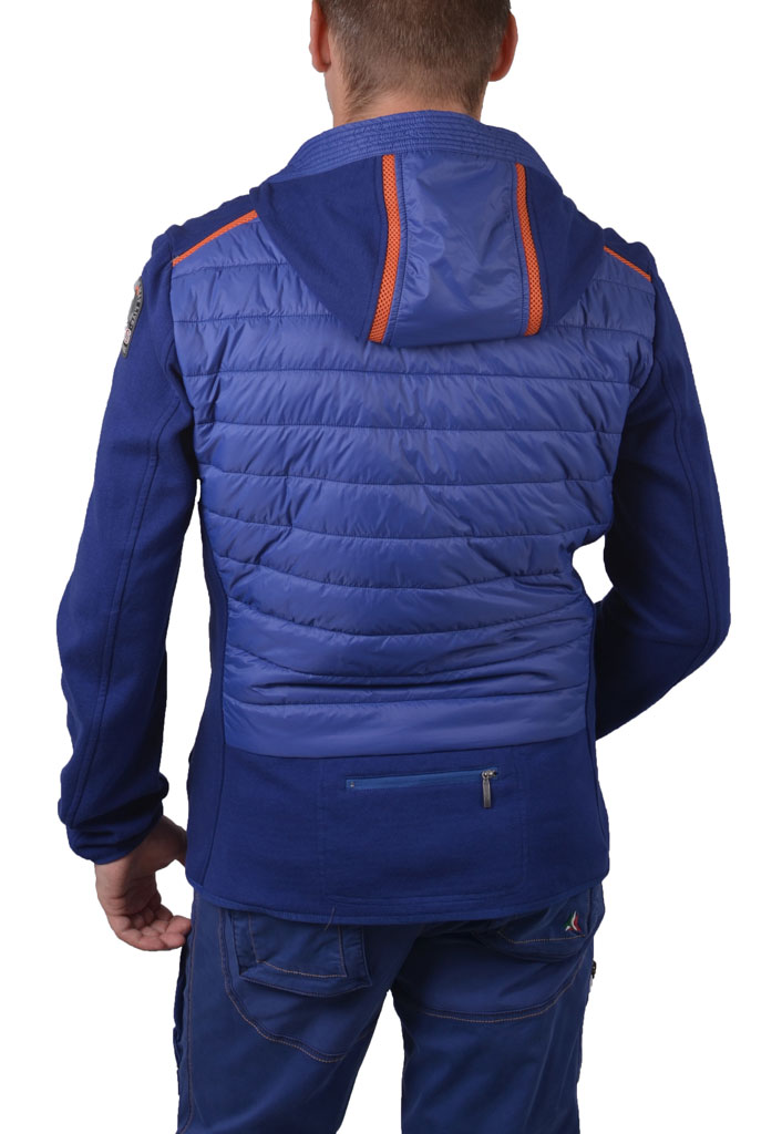 Толстовка PJS MARATHON full zip delft blue 