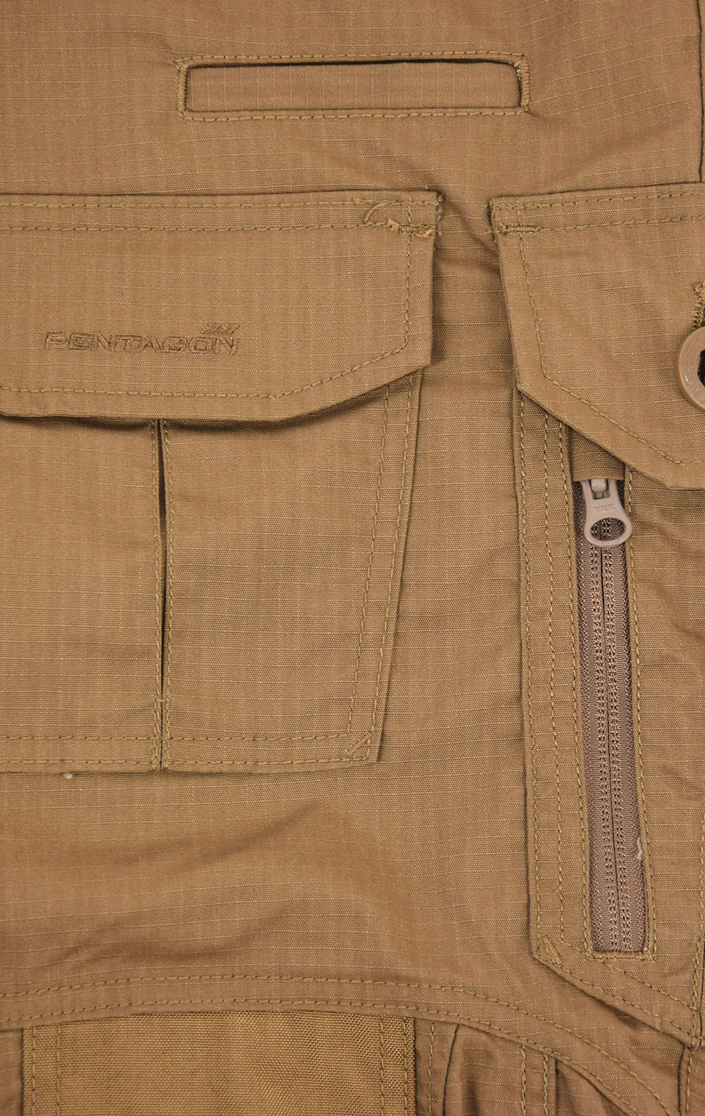 Брюки тактические Pentagon WOLF big size хлопок35%/полиэстер65% Rip-Stop stretch coyote 05031 